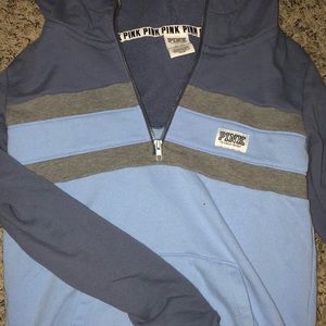 Half-zip with hoodie sweatshirt